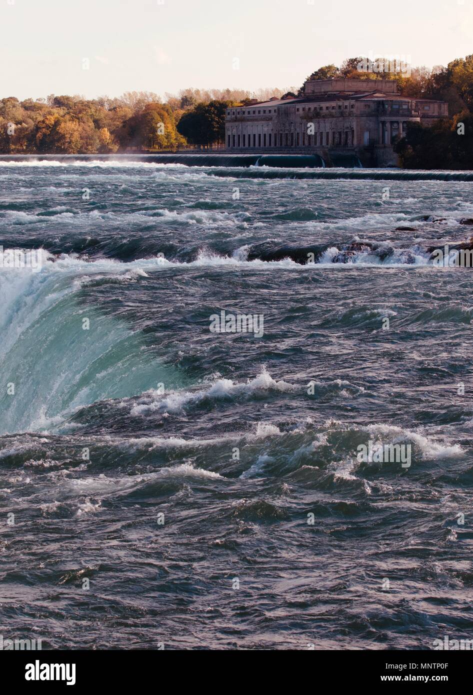 Background with an amazing Niagara waterfall Stock Photo