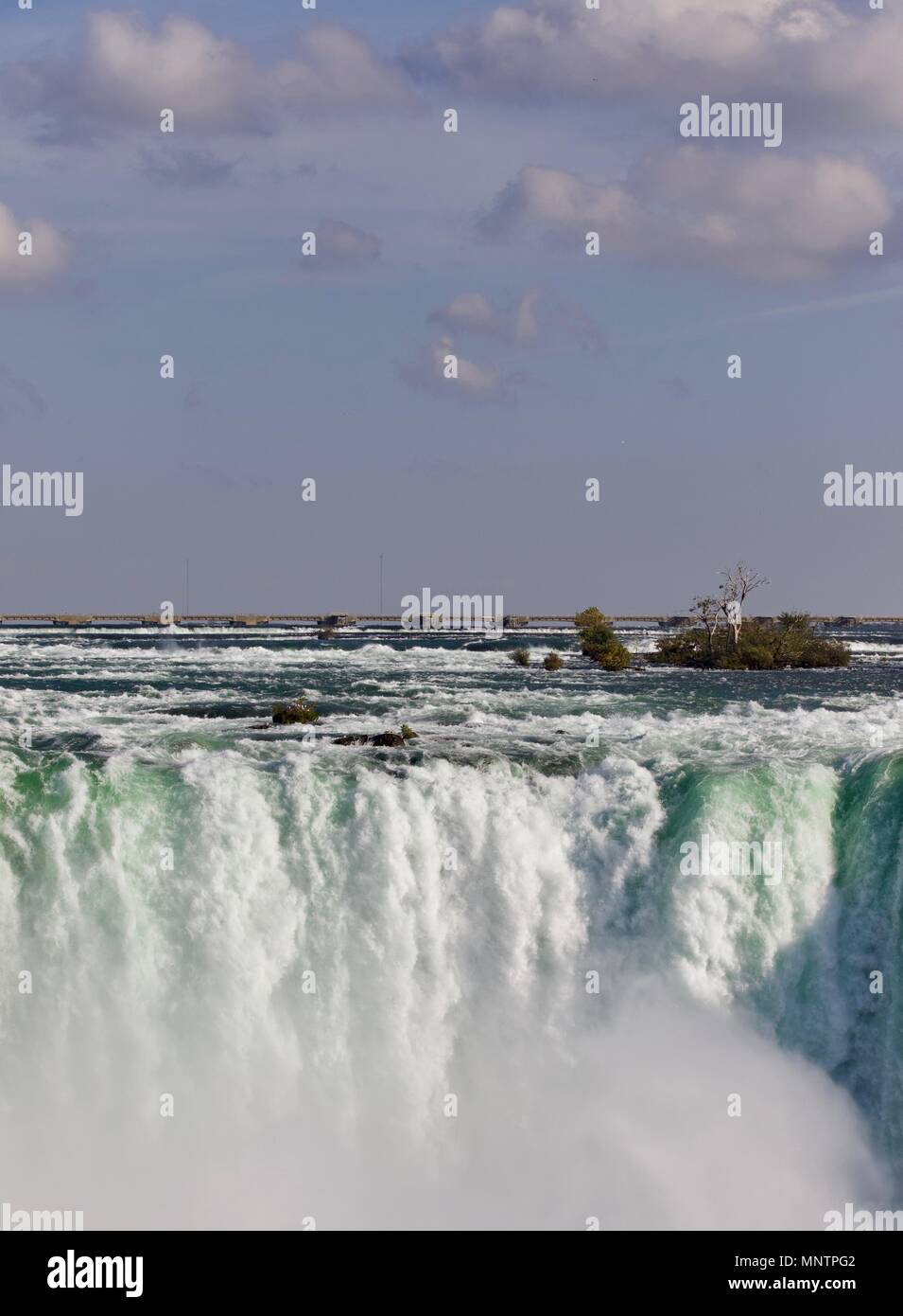 Image of an amazing Niagara waterfall at fall Stock Photo
