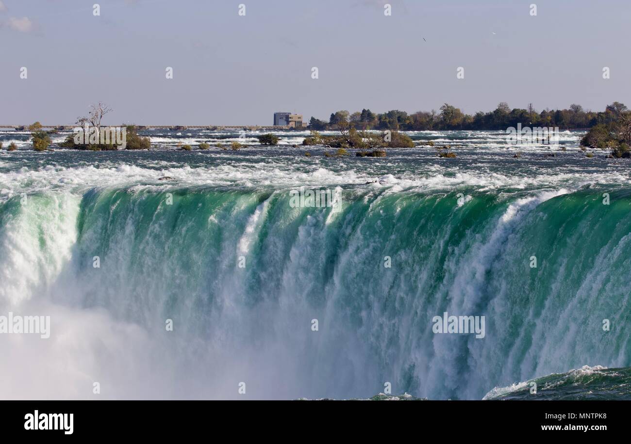 Isolated image of an amazing Niagara waterfall Stock Photo