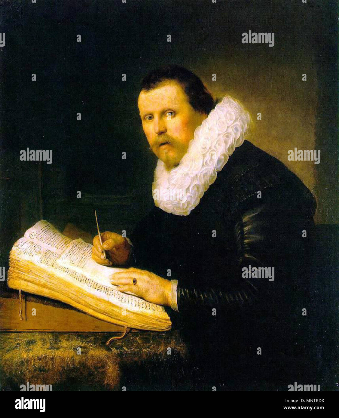 Portrait of a scholar   1631.   1051 Rembrandt Harmenszoon van Rijn - A Scholar Stock Photo