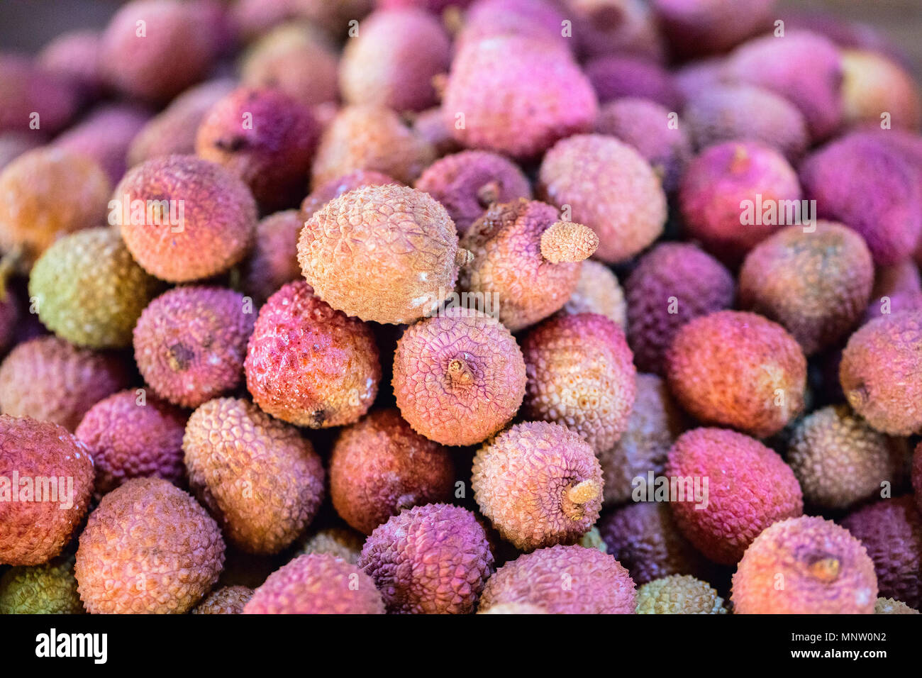 Assortment of fresh fruits on market stall Stock Photo Alamy