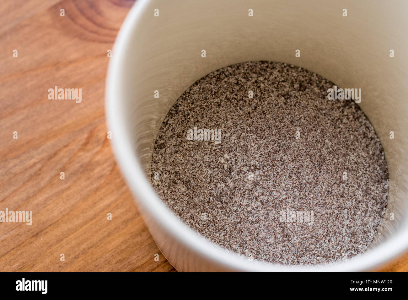 Instant Coffee Powder 3 In 1 Mixed With Milk Powder And Sugar In A Cup Fast Food Stock Photo Alamy