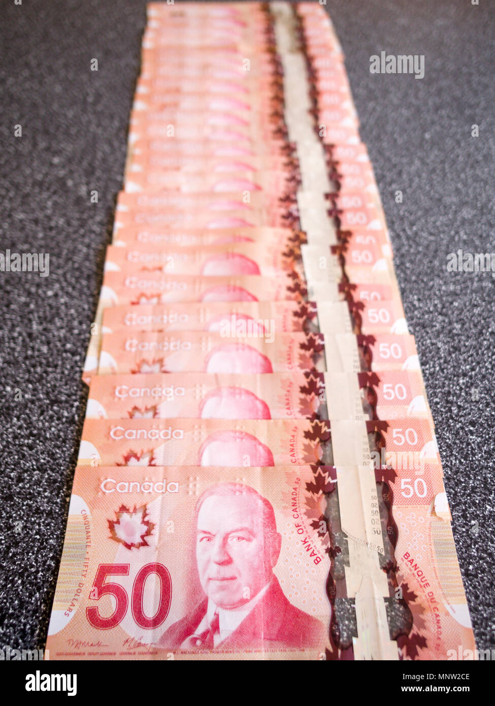 Canadian dollar bill 50 hi-res stock photography and images - Alamy