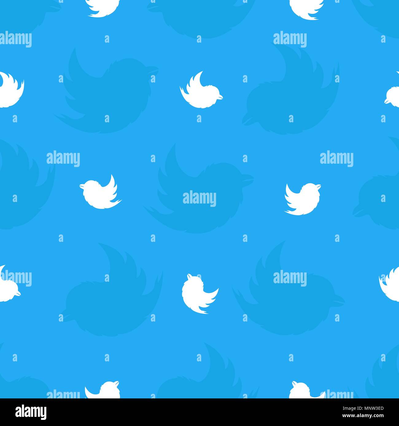 Seamless pattern from white birds on a light blue background. The Bullfinch Pattern Stock Vector