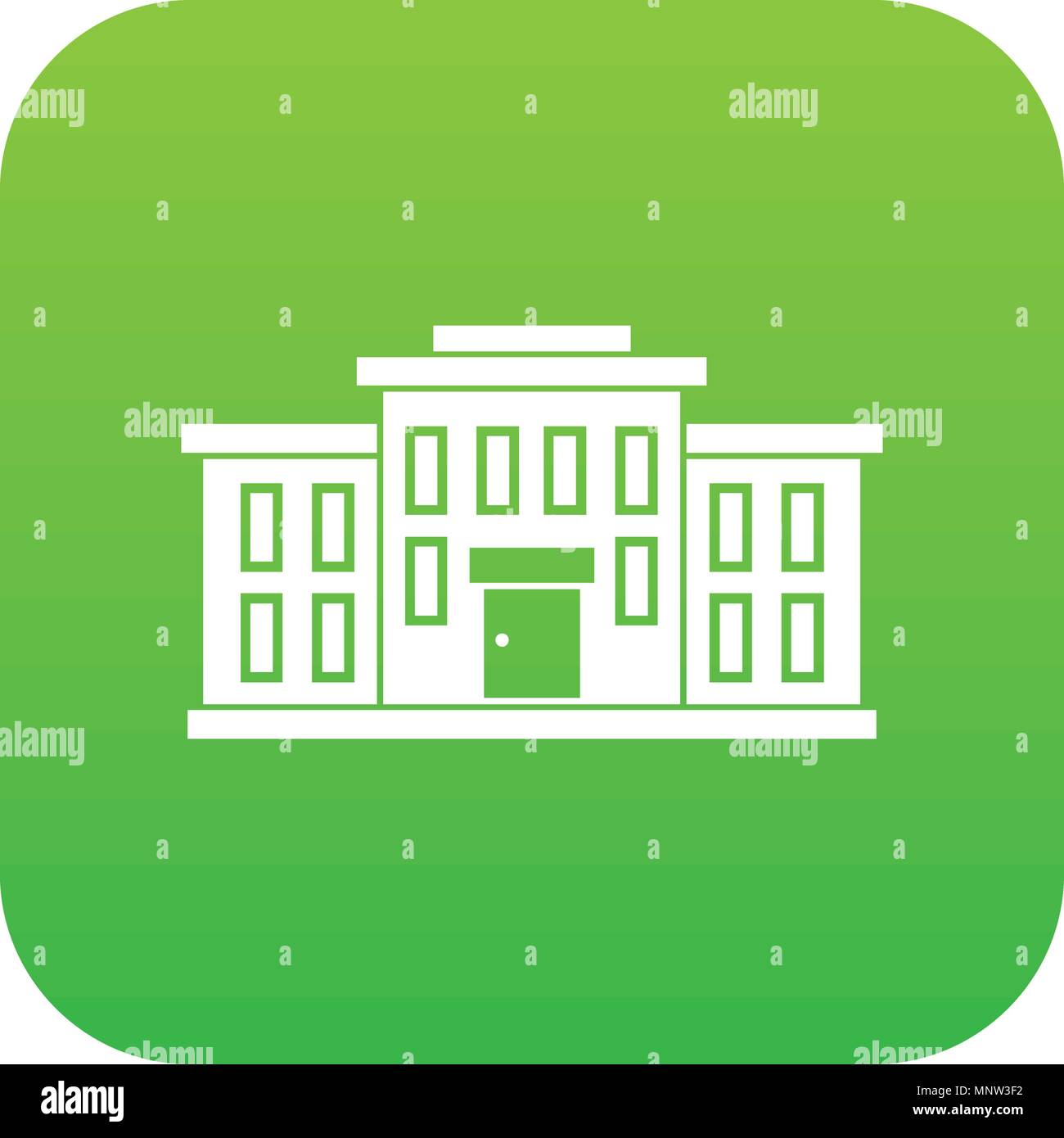 School building icon digital green Stock Vector Image & Art - Alamy