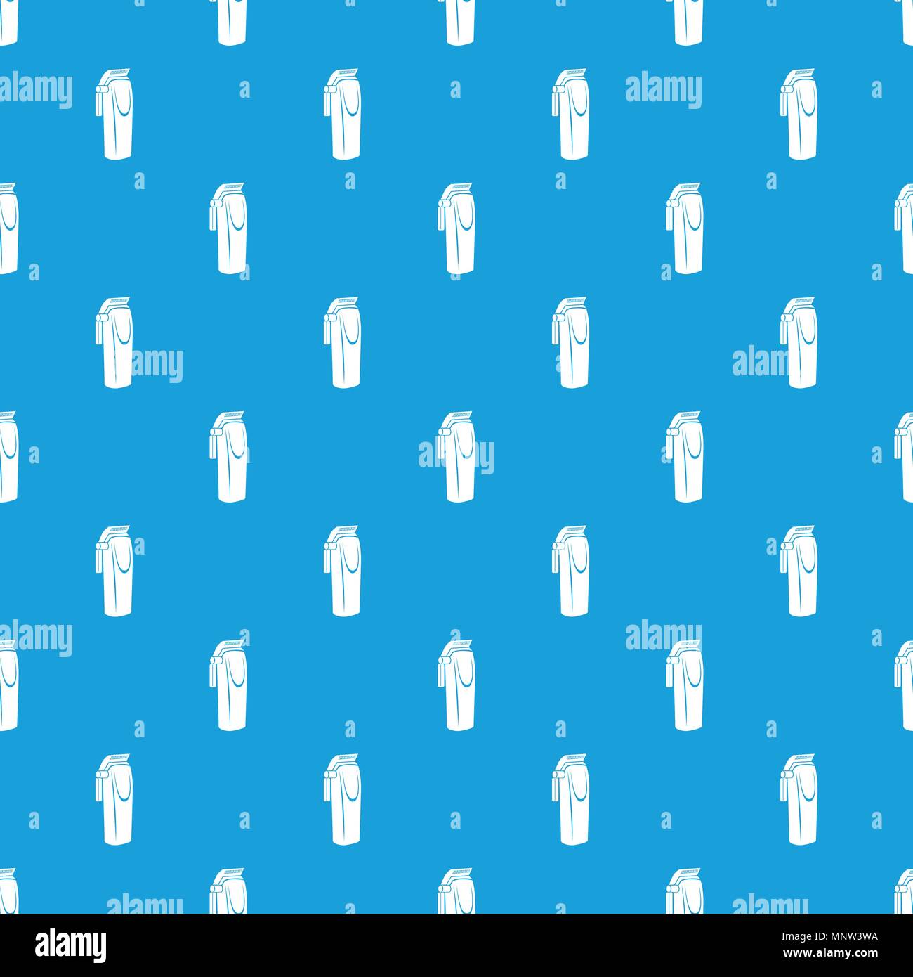 Electric razor pattern vector seamless blue Stock Vector