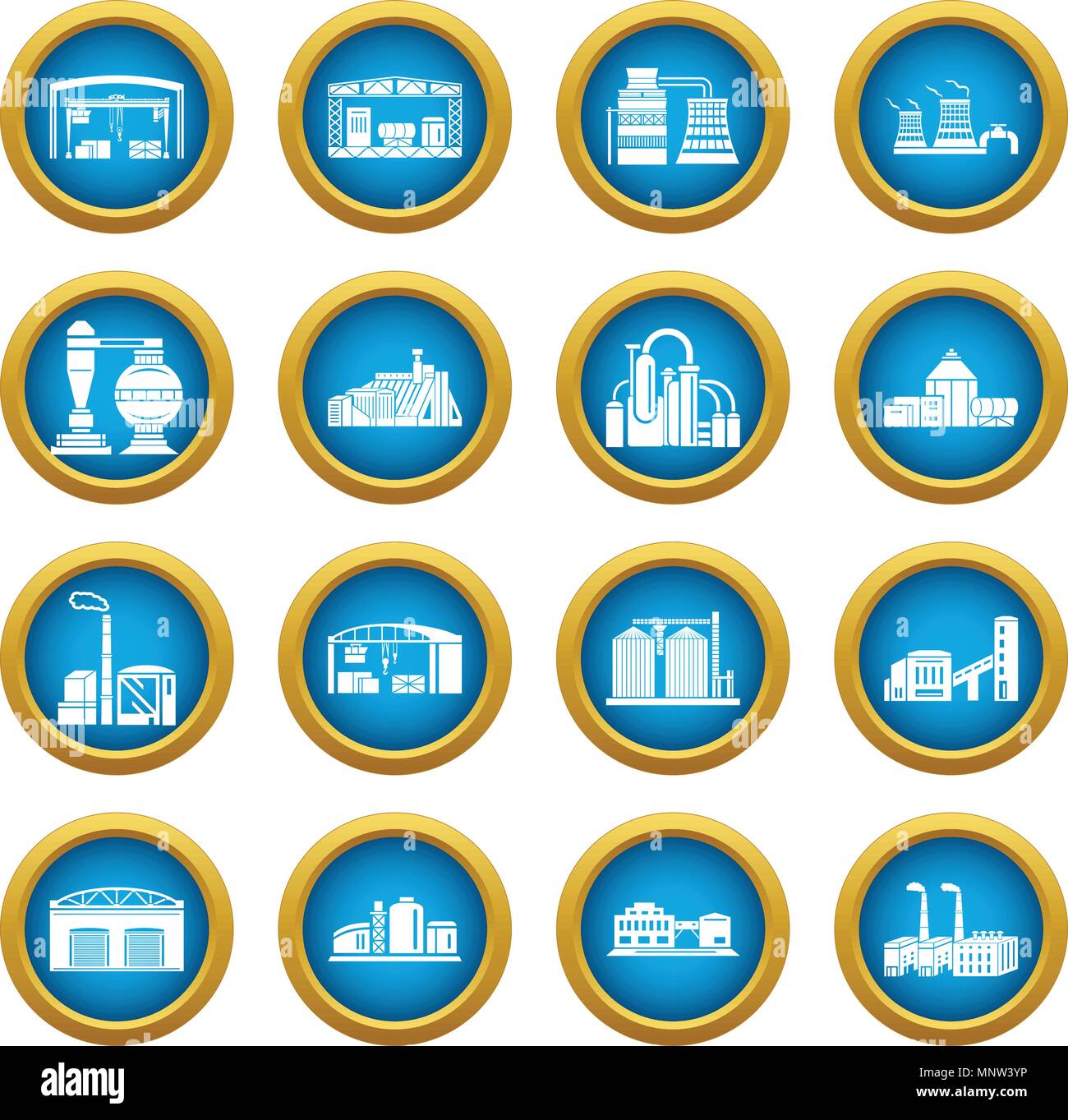 Factory and production buildings Stock Vector Image & Art - Alamy