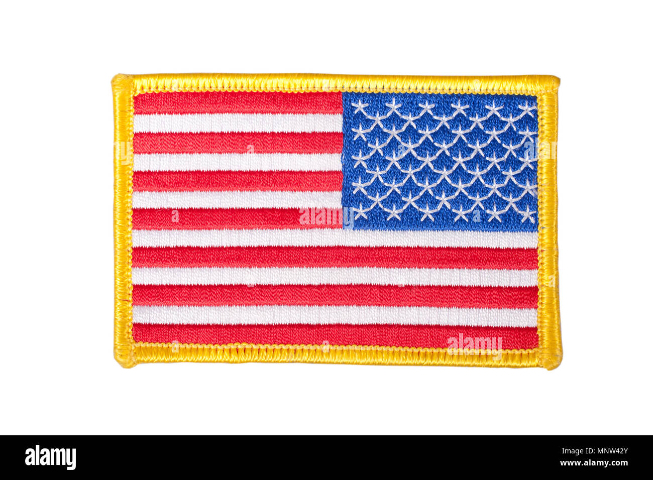 US FLAG  uniform badge Stock Photo