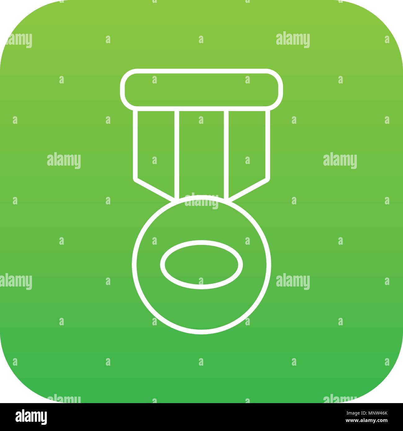 Hockey medal icon green vector Stock Vector Image & Art - Alamy