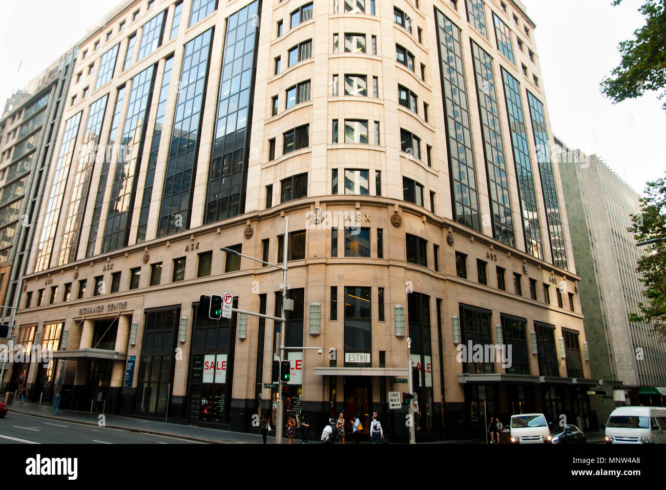 SYDNEY, AUSTRALIA - April 6, 2018: Financial headquarters Australian Securities Exchange (ASX) building Stock Photo
