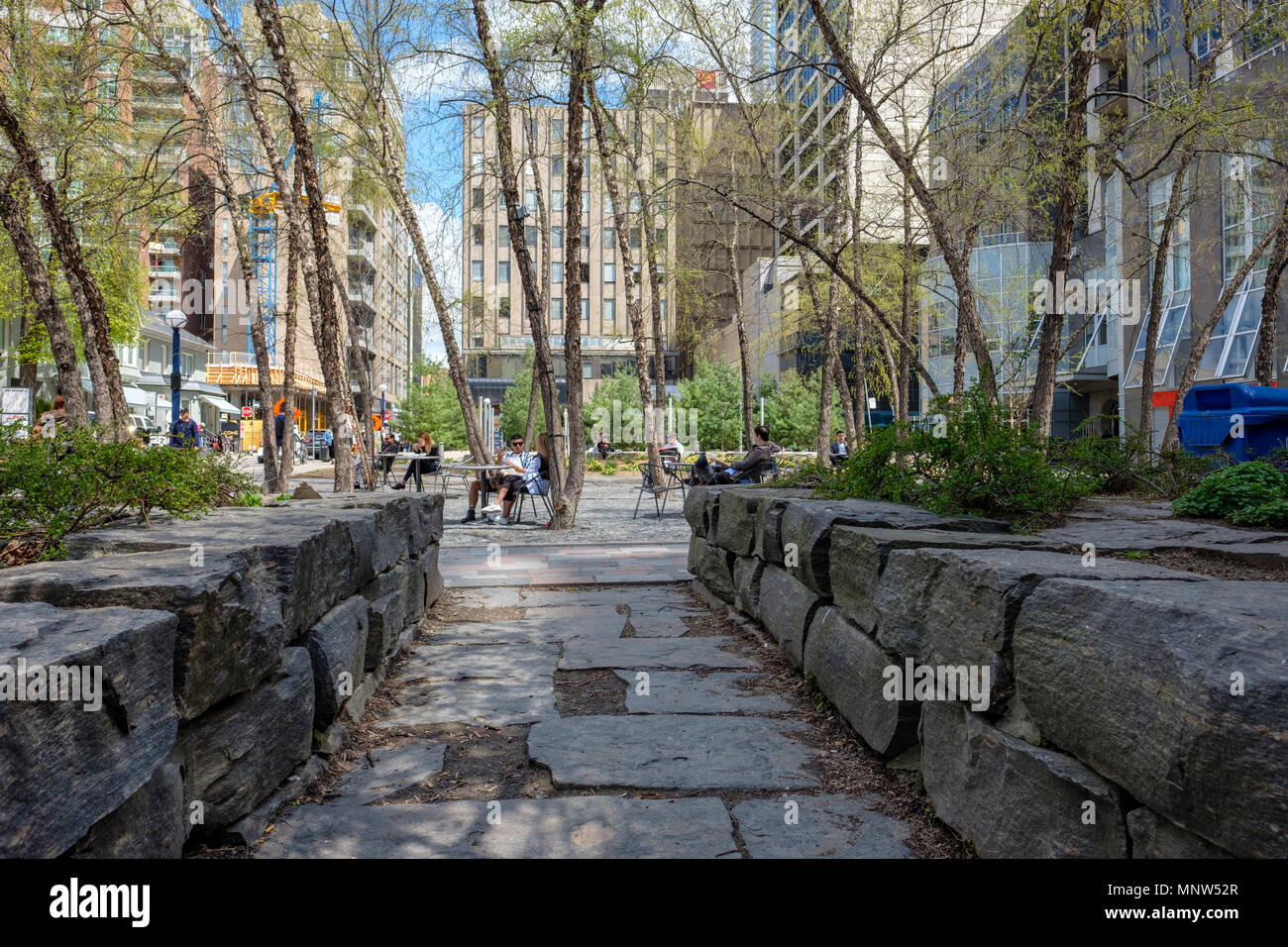Rock Garden, landscape section of The Village of Yorkville Park in
