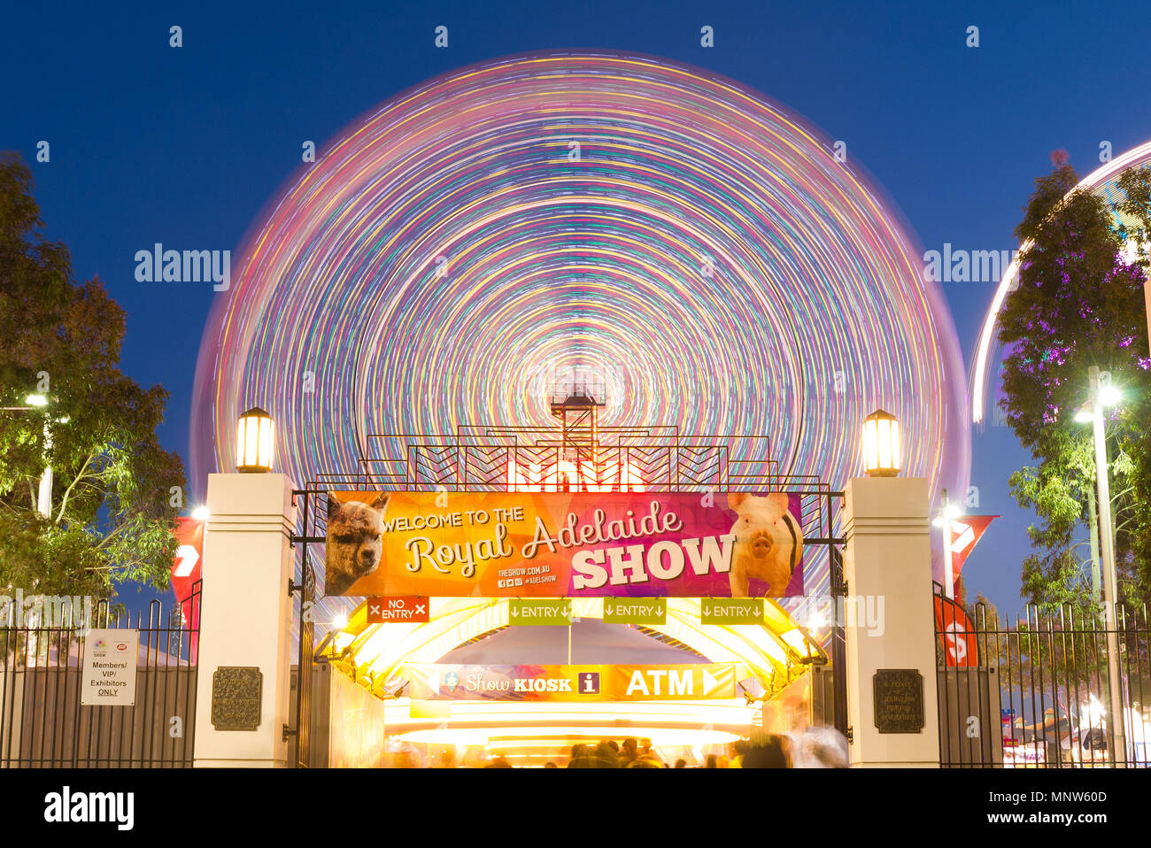 The Royal Adelaide Show is a popular annual event within South Australia, Australia with a selection of carnival rides and entertainment. Stock Photo