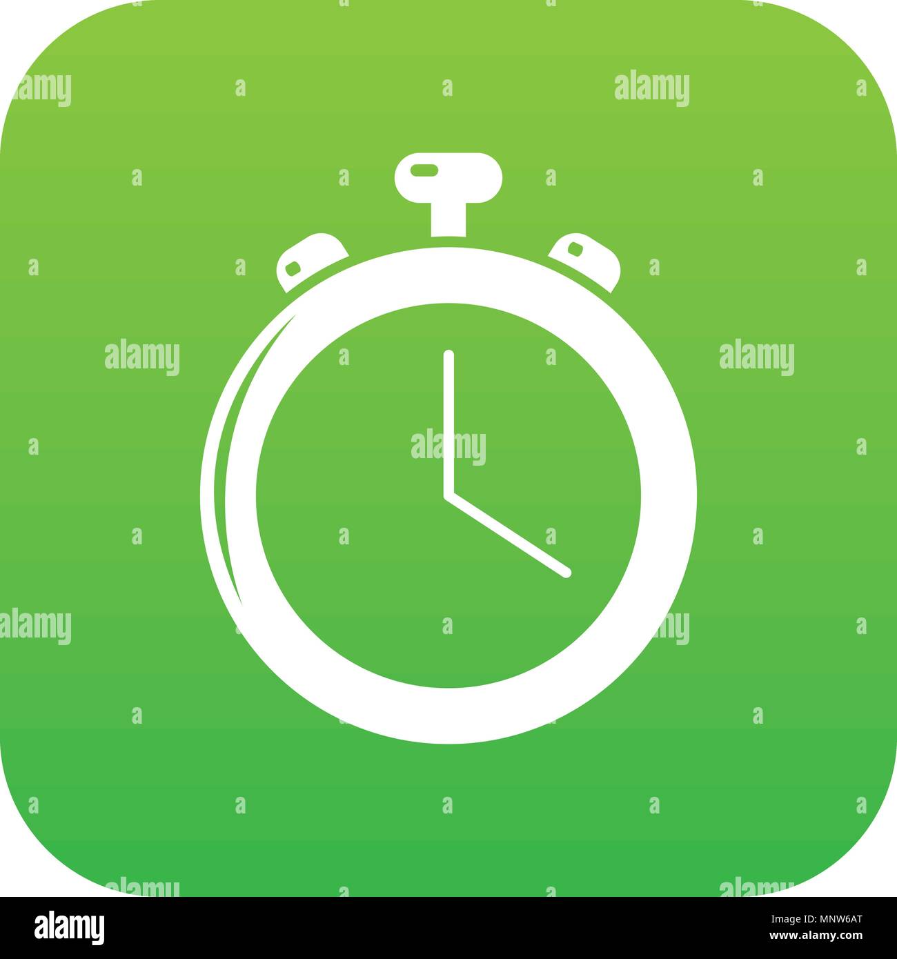 Stopwatch icon green vector Stock Vector Image & Art - Alamy