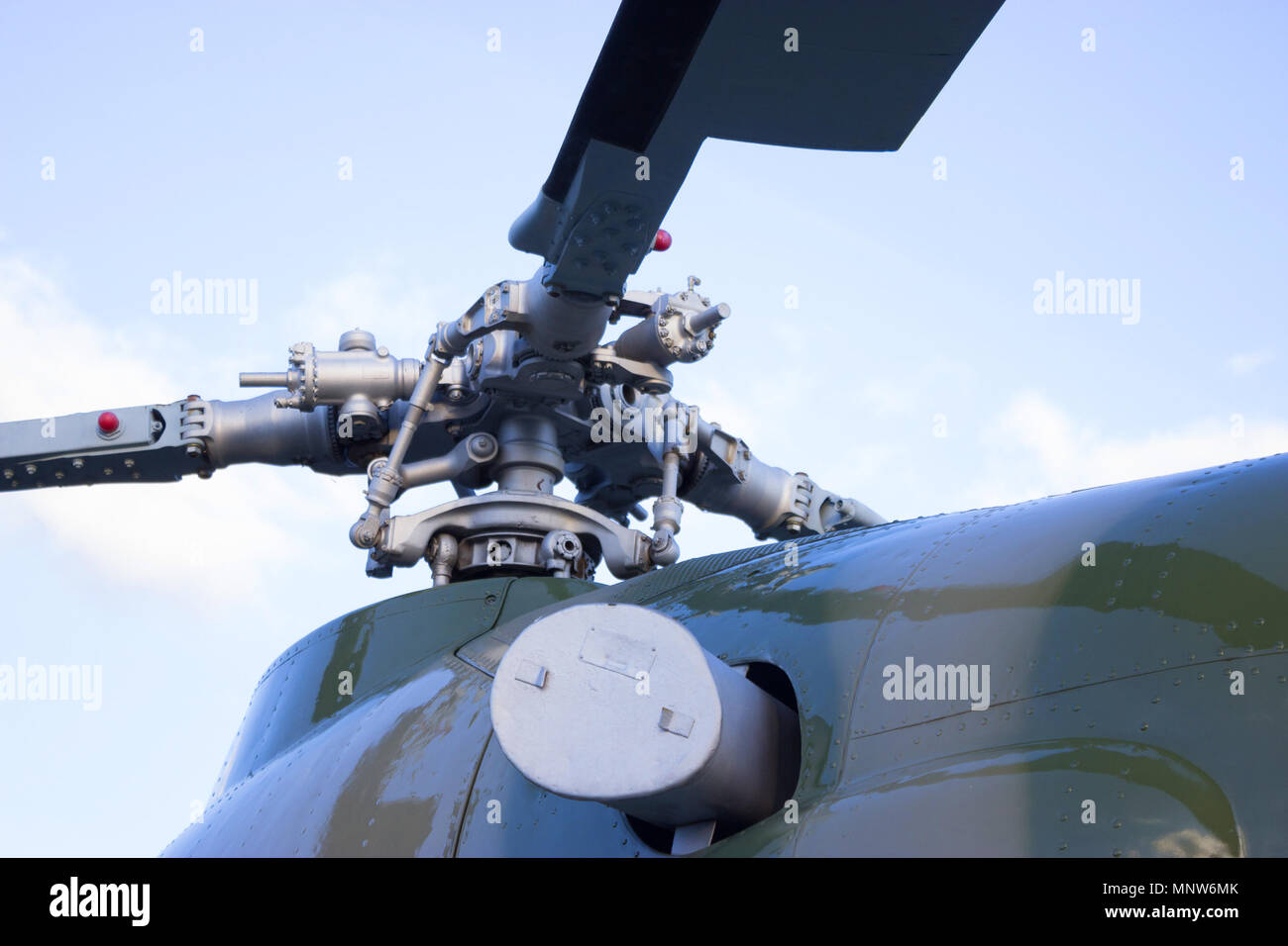 Helicopter Rotor Was Rotating rotor of the helicopter close up Stock Photo - Alamy