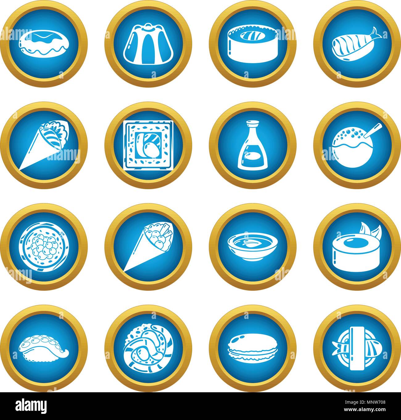 Japan food icons set, simple style Stock Vector Image & Art - Alamy