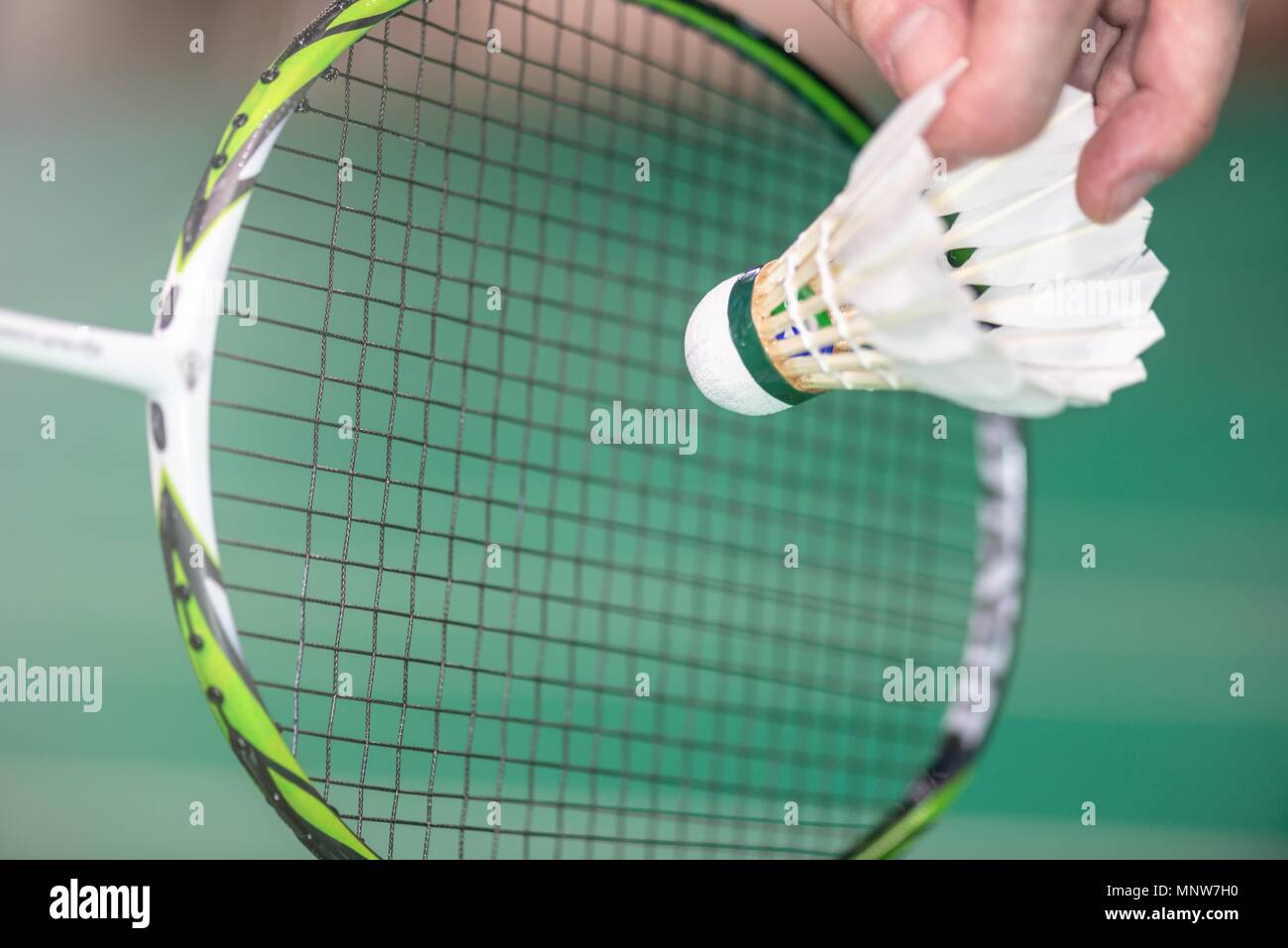 Badminton court serve hi-res stock photography and images - Alamy