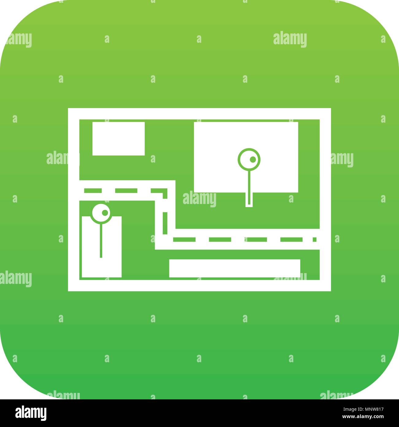 Navigator icon digital green Stock Vector Image & Art - Alamy