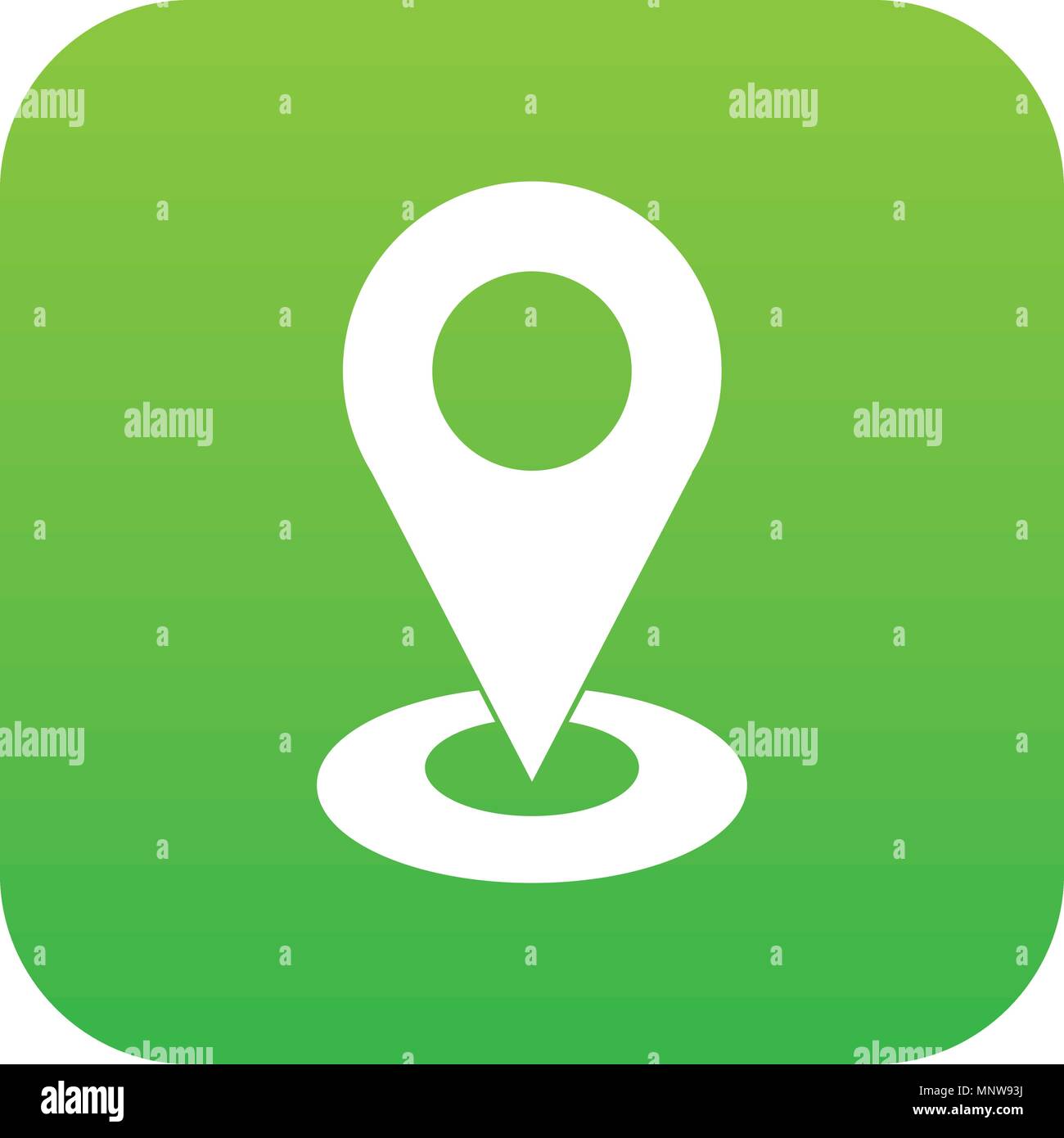 Map pointer icon digital green Stock Vector Image & Art - Alamy