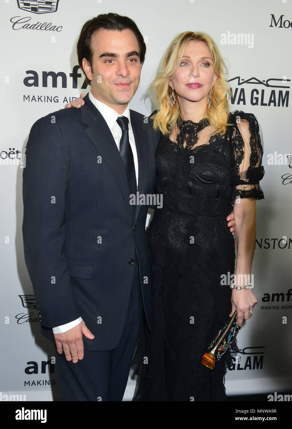Courtney Love, Nicholas Jarecki 039 at the amfAR's Inspiration Gala Los