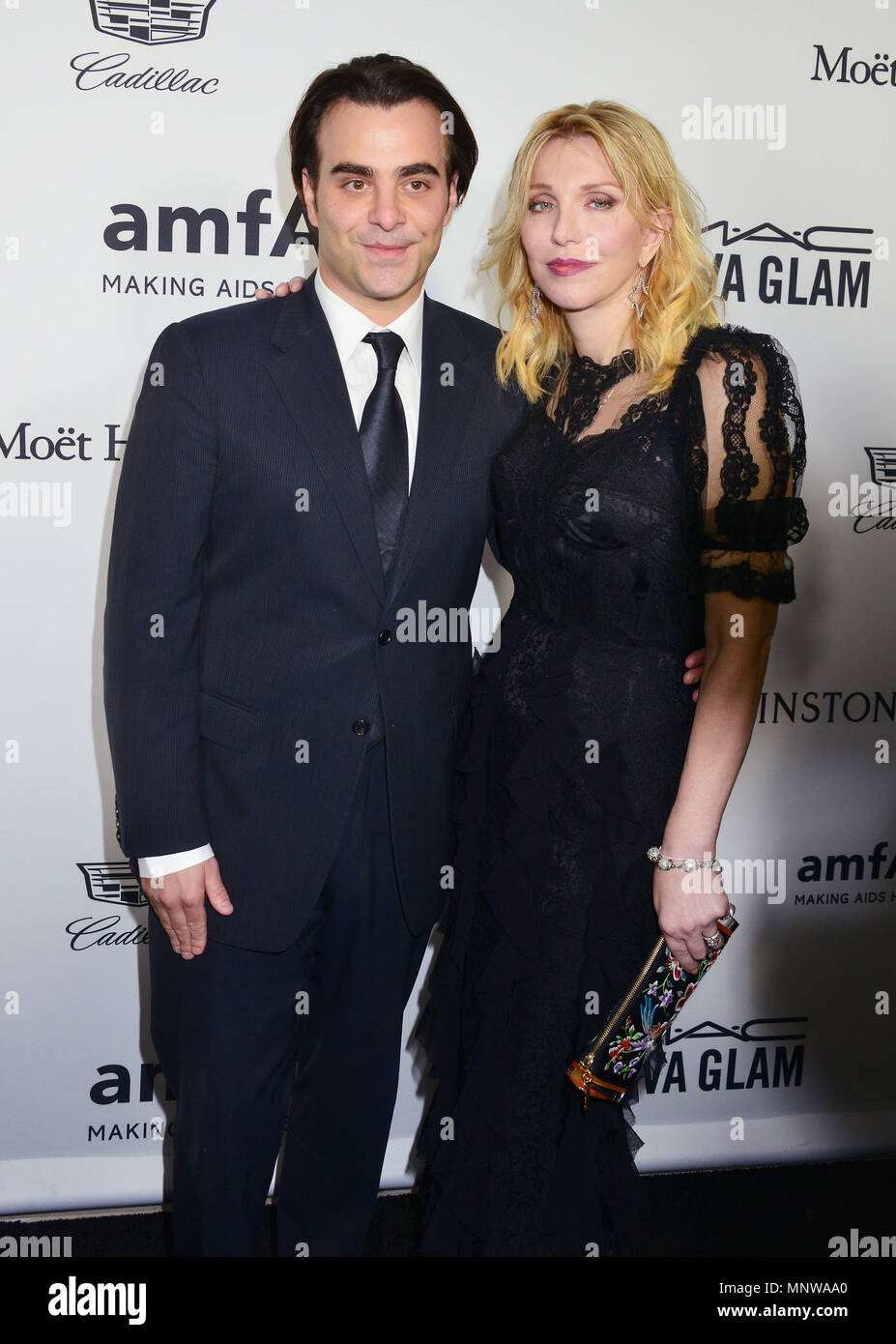Courtney Love, Nicholas Jarecki 041 at the amfAR's Inspiration Gala Los