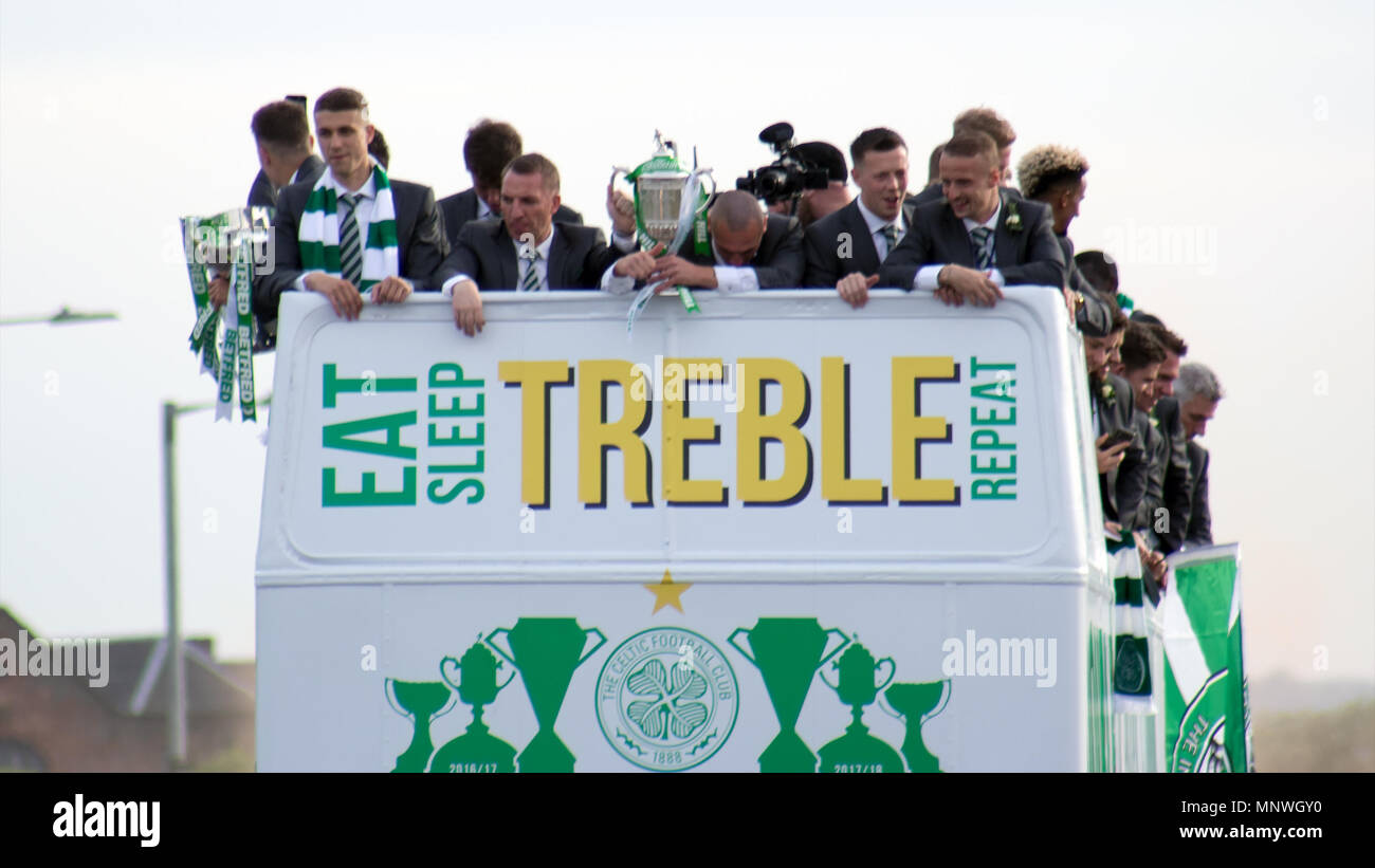 Glasgow, Scotland, UK. 19th May, 2018. Celtic have lifted the William ...