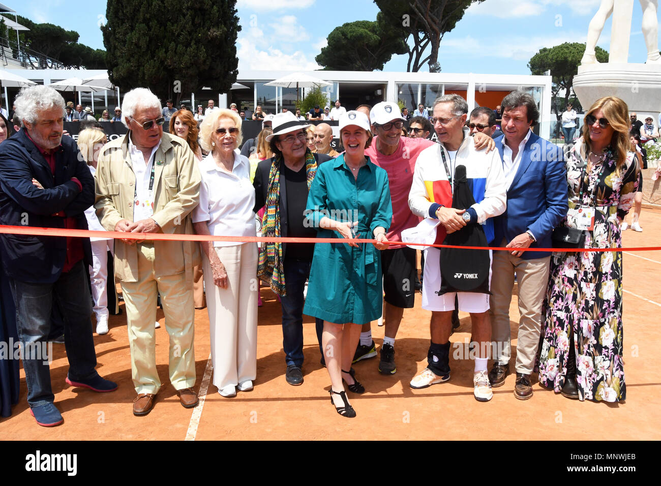 Rome, Italy. 19th May 2018.  - Foro Italico Tennis and Friends Ribbon cutting Credit: Giuseppe Andidero/Alamy Live News Stock Photo