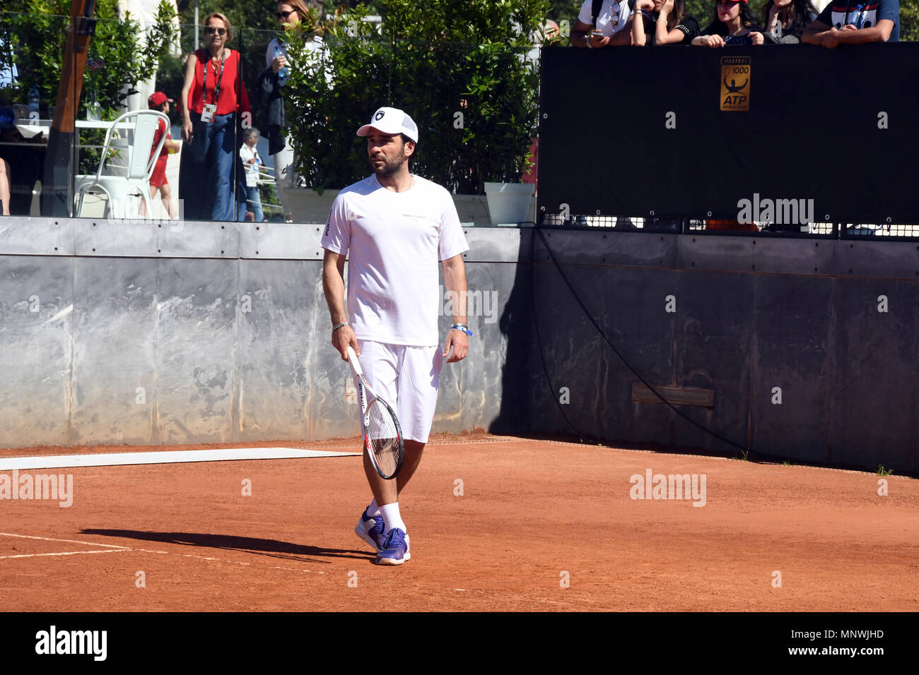Rome, Italy. 19th May 2018. - Foro Italico Tennis and Friends Edoardo Leo  Credit: Giuseppe Andidero/Alamy Live News Stock Photo - Alamy