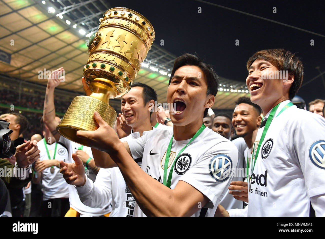 Berlin Deutschland 19th May 2018 No Sales In Japan Makoto Hasebe Eintracht Frankfurt With Cup Cup