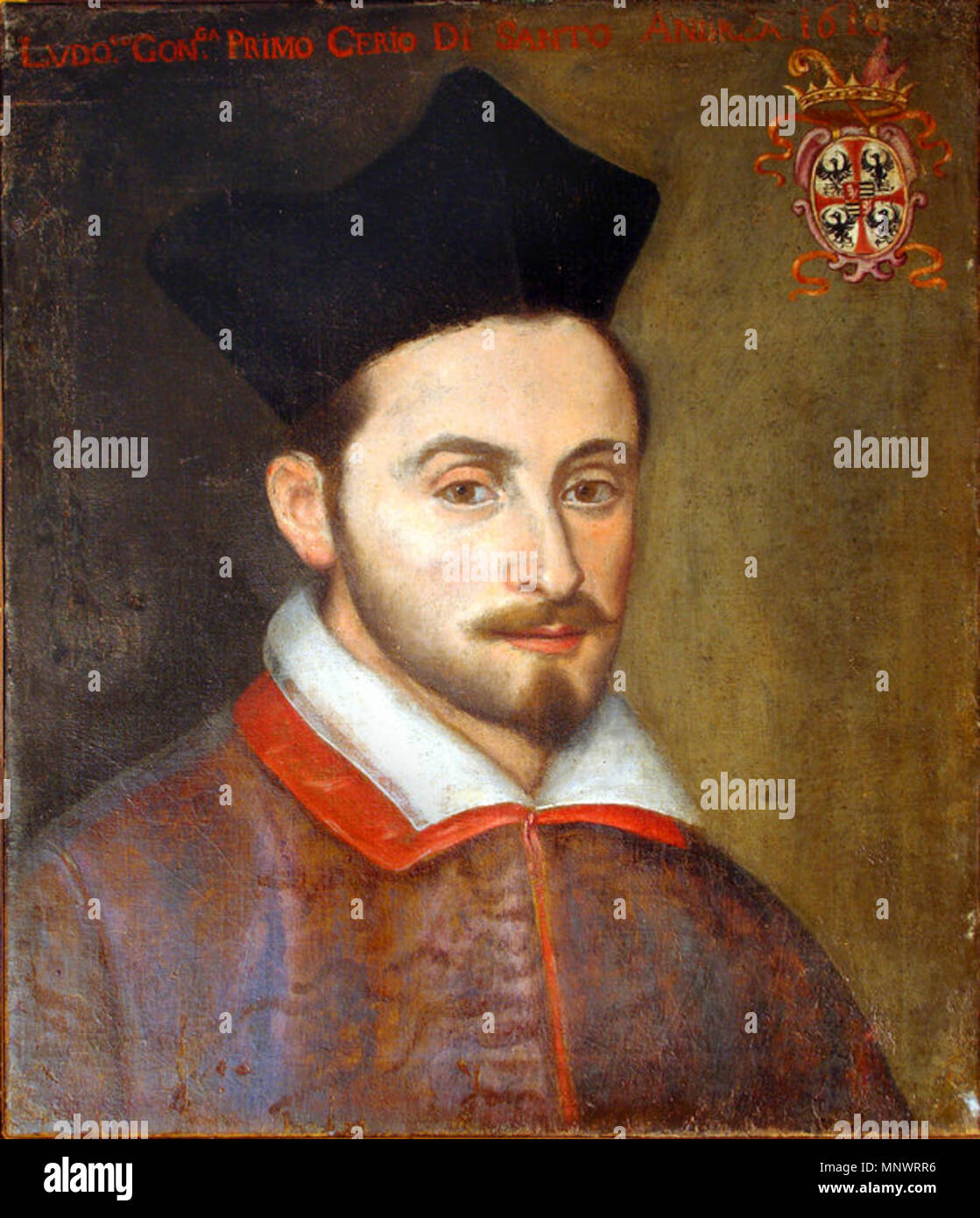 . Italiano Ritratto di Ludovico Gonzaga . 17th century. Artista Ignoto