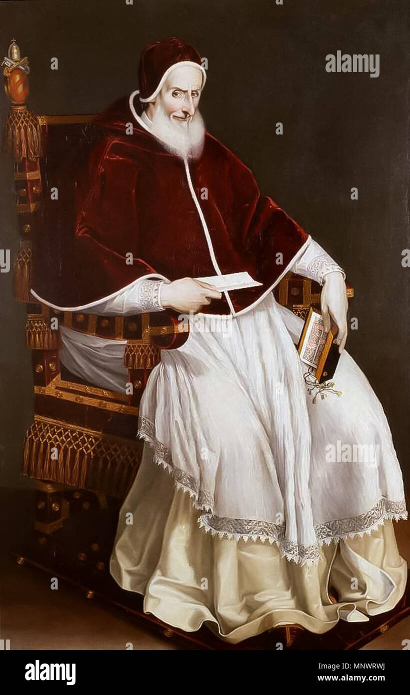 German: Ritratto di papa Pius V  circa 1566-1572.   1064 Ritratto Pio V Pulzone Stock Photo