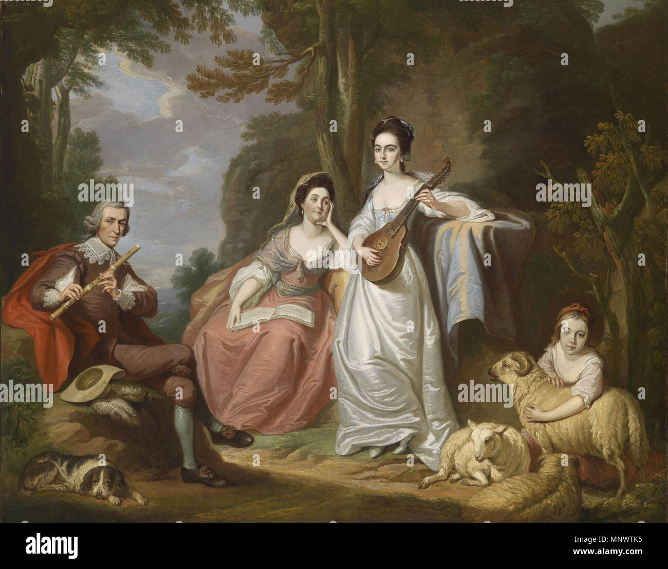 . English Group portrait of the Burdett family, possibly Francis