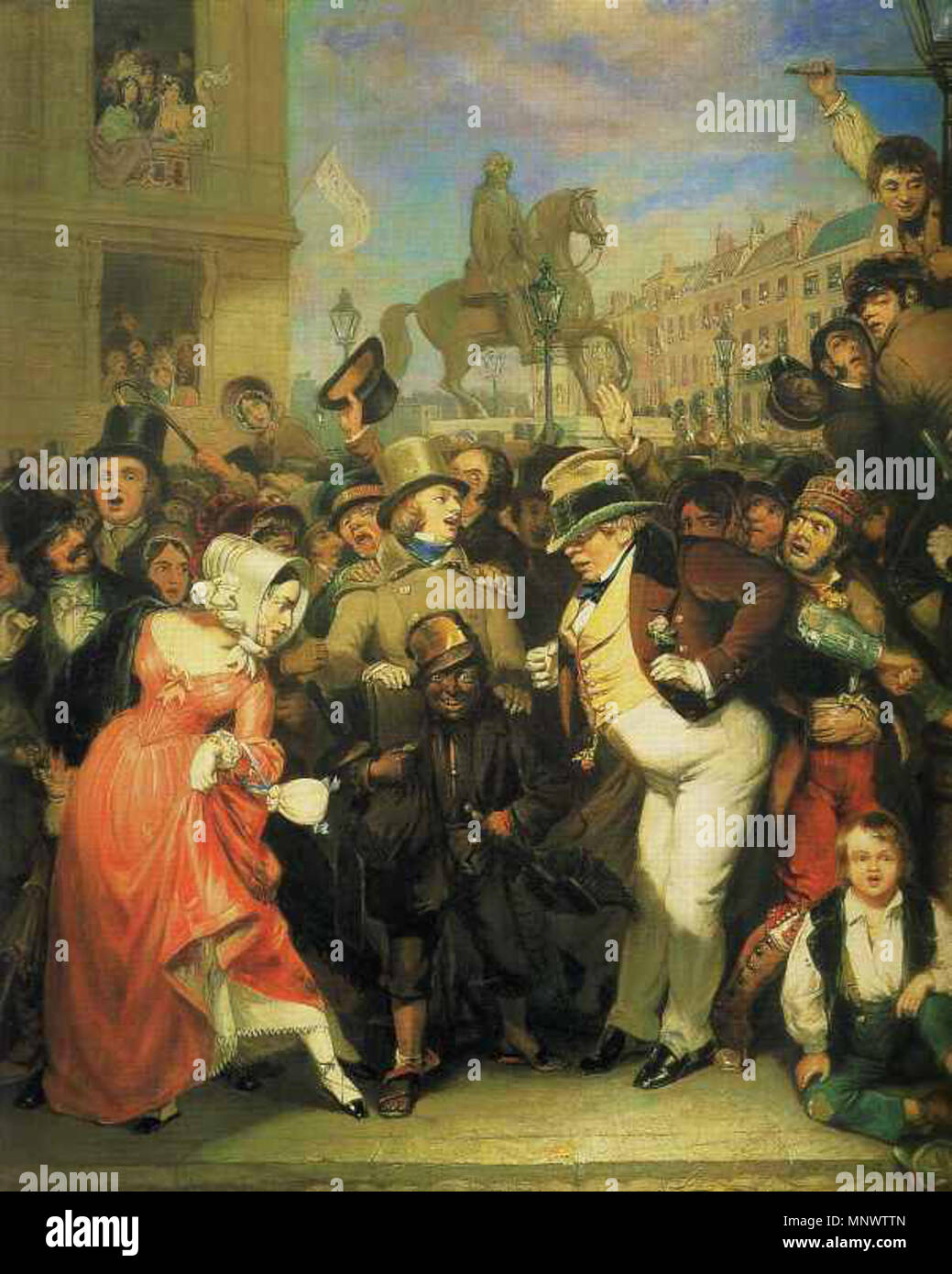 . English: The Crowd . by 1875.   Robert William Buss  (1804–)      Alternative names R. W. Buss  Description British artist and illustrator Victoria-age artist, etcher and illustrator perhaps best known for his painting Dickens' Dream.  Date of birth/death 4 August 1804 26 February 1875 / 29 August 1875  Location of birth/death Aldersgate London  Work period 1820s-1870s  Work location United Kingdom  Authority control  : Q921595 VIAF: 27338492 ISNI: 0000 0001 0961 7128 ULAN: 500005610 LCCN: n86144044 GND: 123635608 WorldCat 1068 Robert William Buss The Crowd Stock Photo