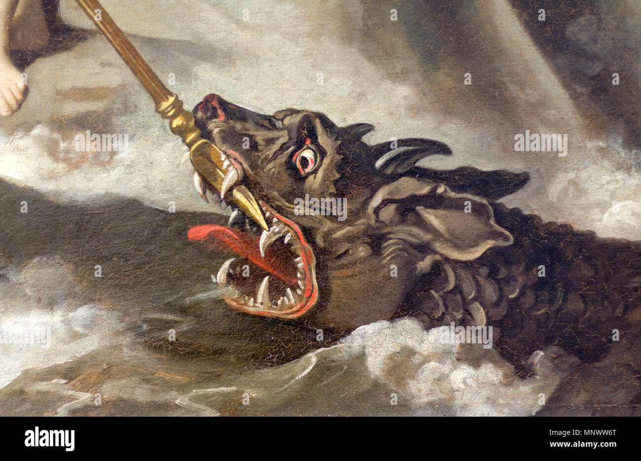 1070 Roger Delivrant Angelique Detail Monstre Marin Stock Photo Alamy