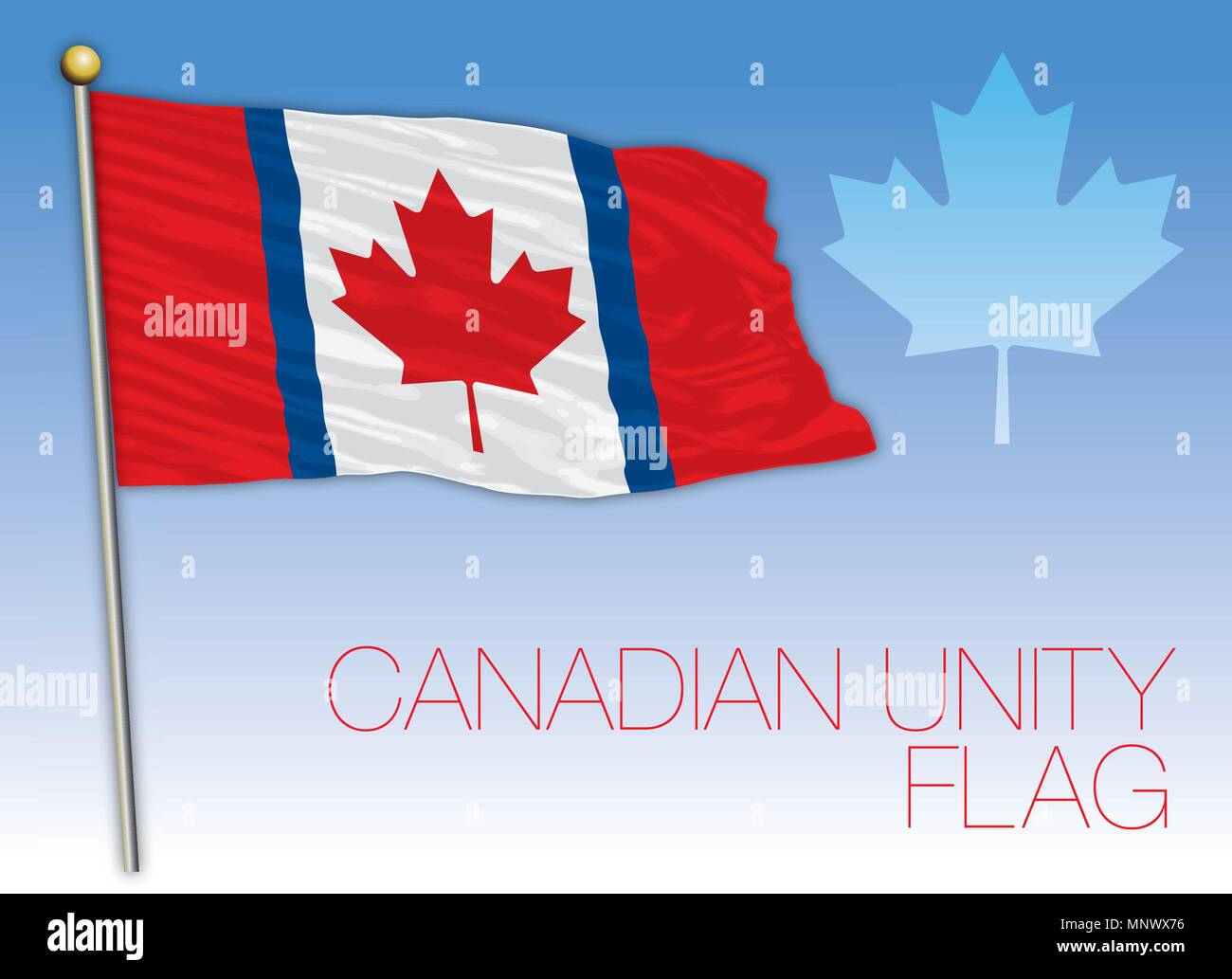 Canada, duality or unity flag, unofficial flag Stock Vector Image & Art - Alamy