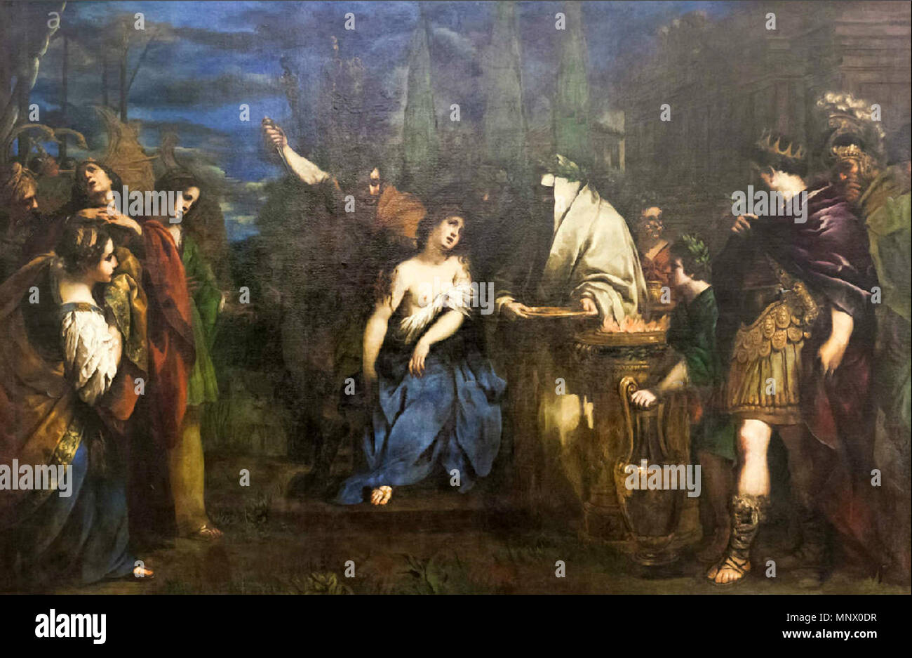. Italiano: Sacrificio di Polissena . circa 1620. Pietro da Cortona - Musei Capitolini Roma 1083 Sacrificio di Polissena - Berrettini Stock Photo