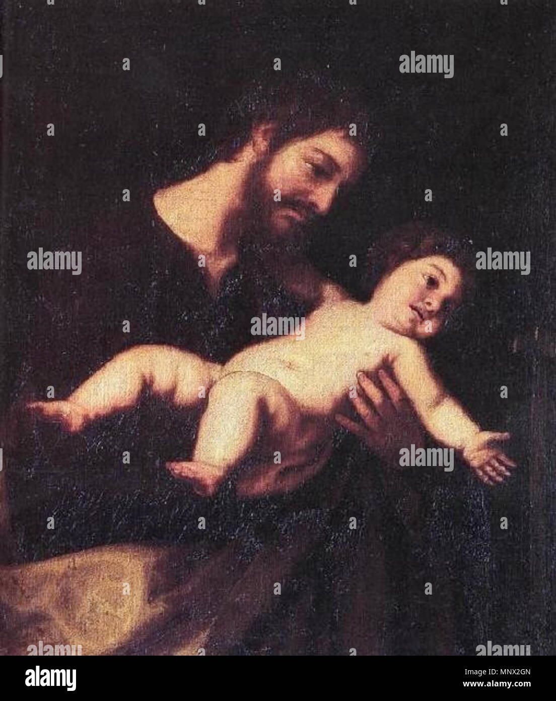 1091 San José y el Niño Jesús (Museo de Bellas Artes de Granada Stock ...