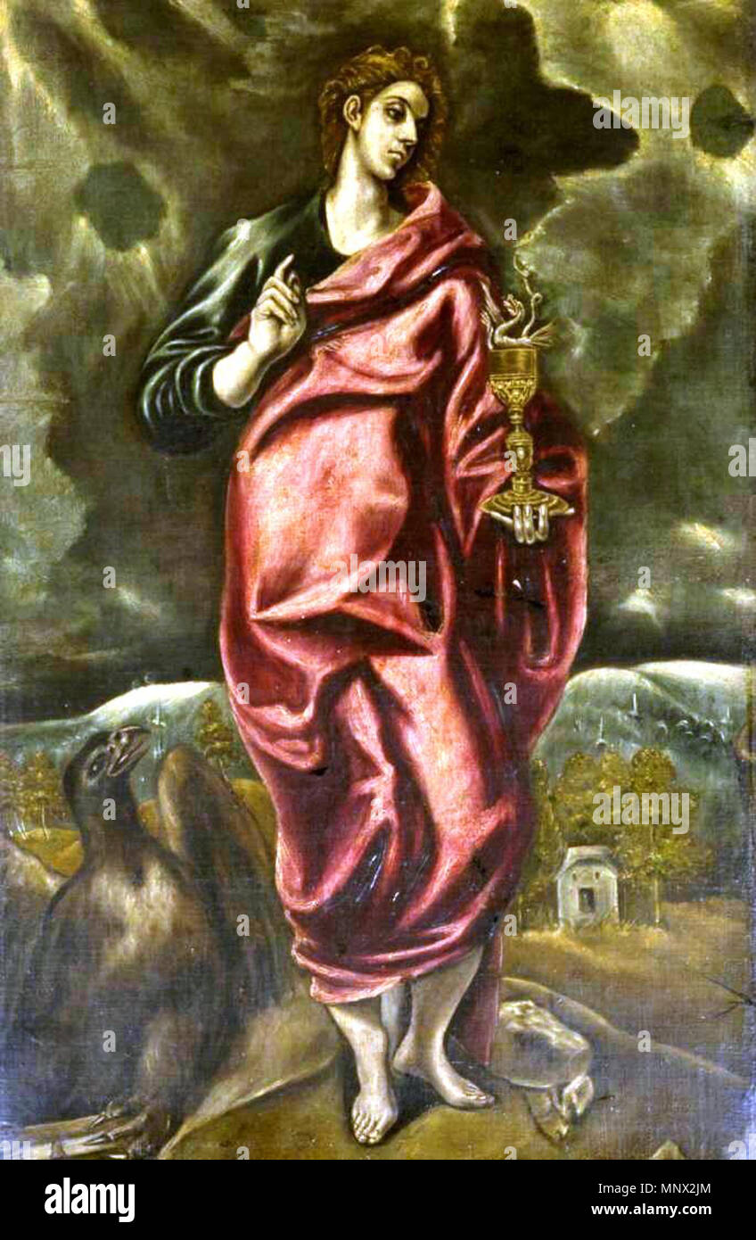 San Juan Evangelista . Español La obra representa a San Juan