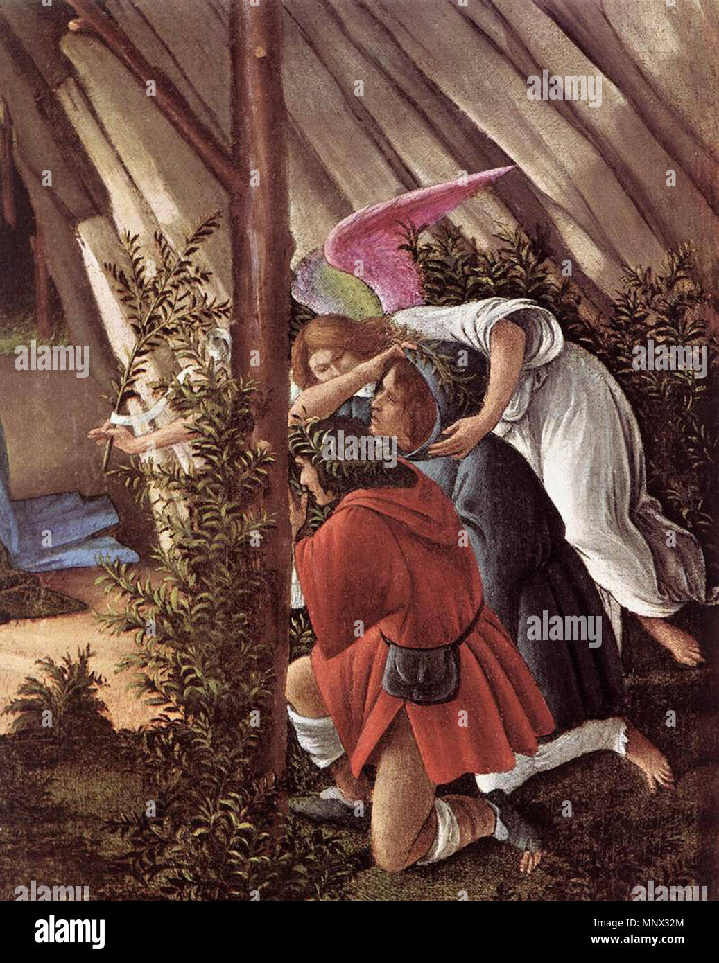 Mystic Nativity (detail) circa 1500. 1093 Sandro Botticelli - The ...