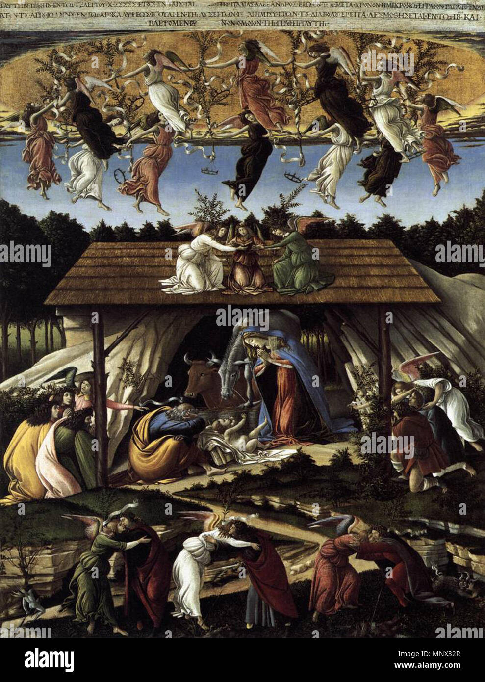 額装つき】聖なる夜＊Nativity & Annunciation@1395 額装つき】聖なる