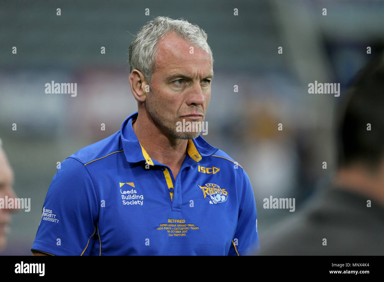Leeds Rhino's head Coach Brian McDermott after the Betfred Super League, Magic Weekend match at St James' Park, Newcastle. PRESS ASSOCIATION Photo. Picture date: Saturday May 19, 2018. See PA story RUGBYL Castleford. Photo credit should read: Richard Sellers/PA Wire. Stock Photo
