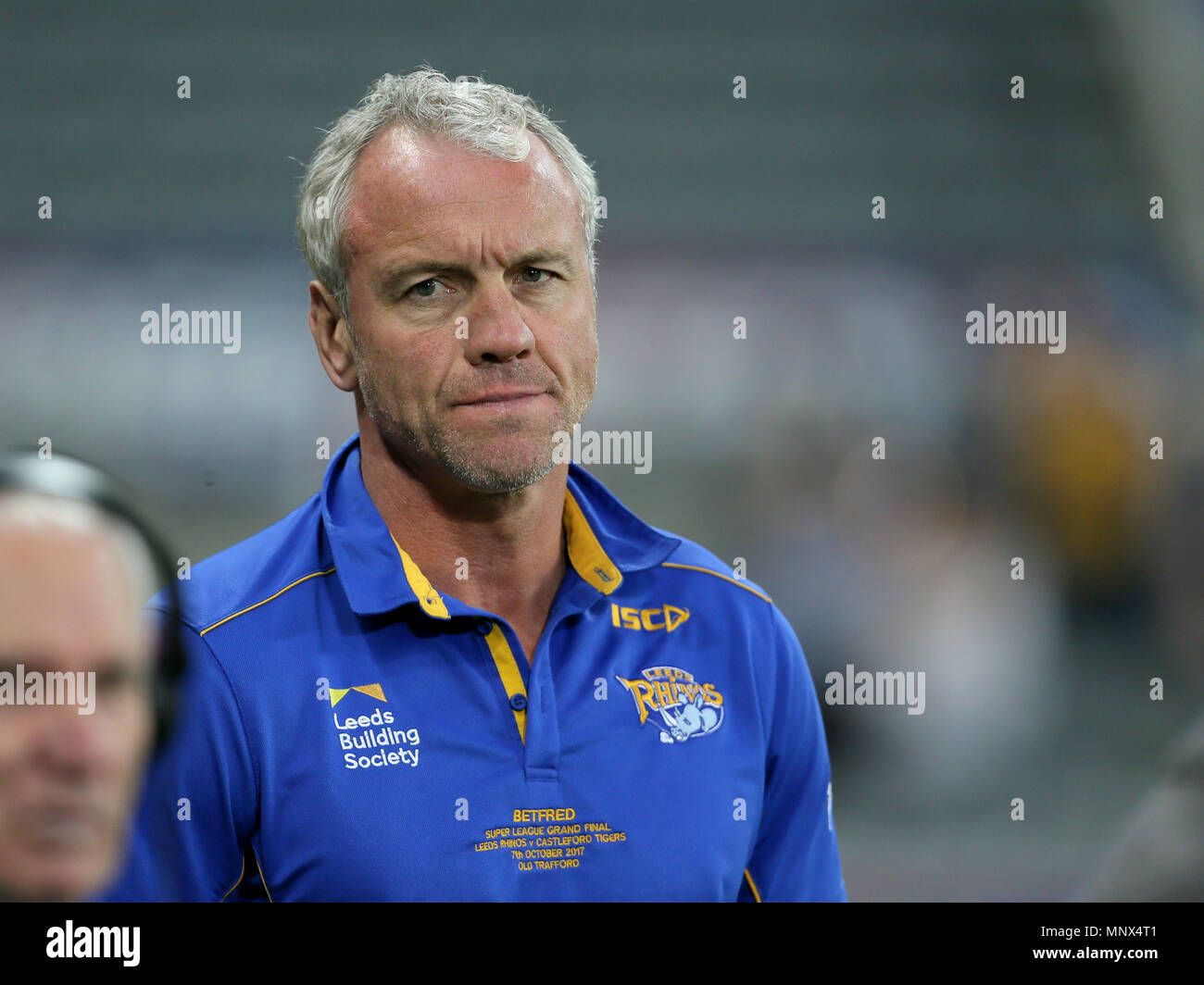 Leeds Rhino's head Coach Brian McDermott after the Betfred Super League, Magic Weekend match at St James' Park, Newcastle. PRESS ASSOCIATION Photo. Picture date: Saturday May 19, 2018. See PA story RUGBYL Castleford. Photo credit should read: Richard Sellers/PA Wire. Stock Photo