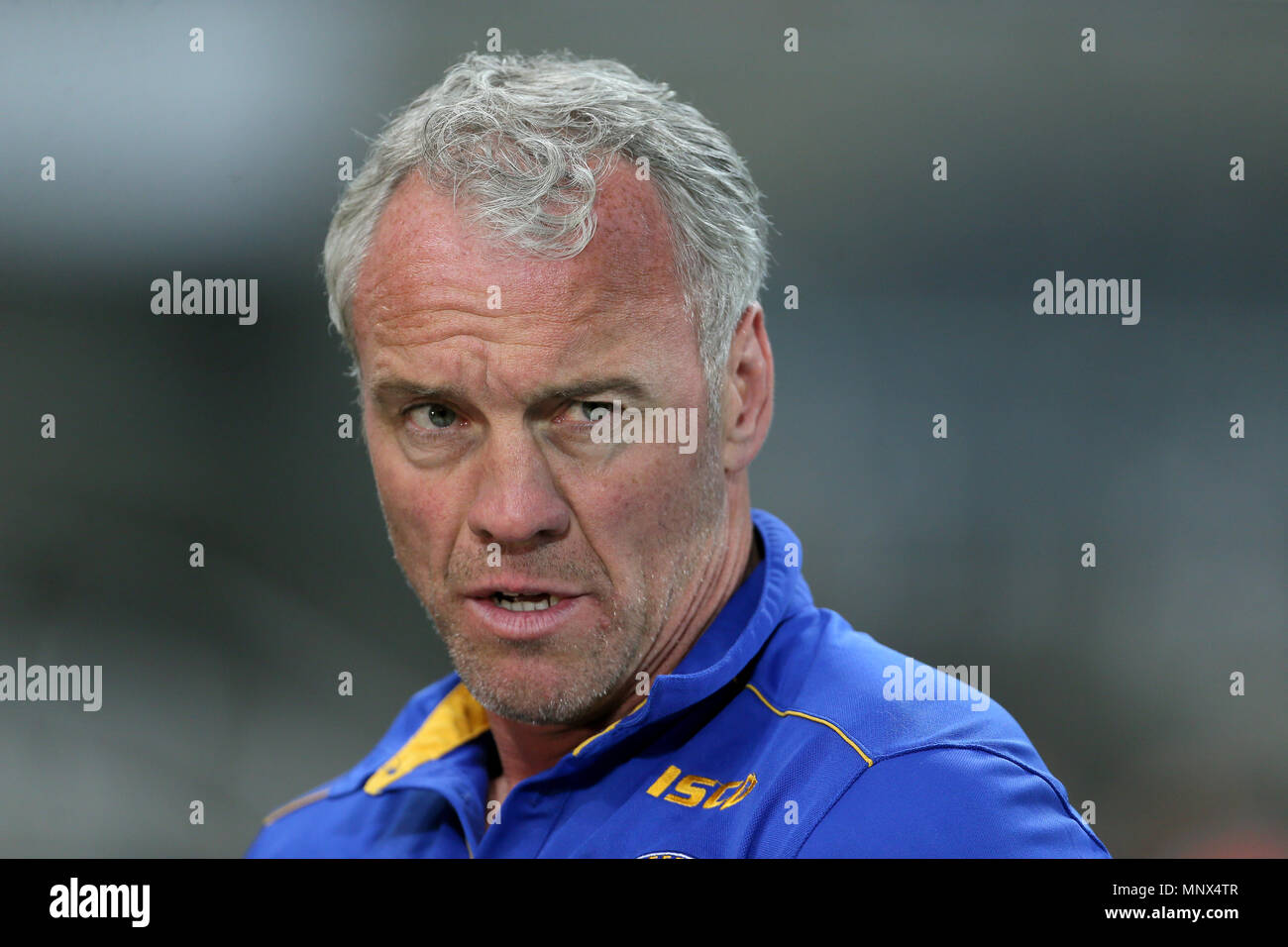 Leeds Rhino's head Coach Brian McDermott after the Betfred Super League, Magic Weekend match at St James' Park, Newcastle. PRESS ASSOCIATION Photo. Picture date: Saturday May 19, 2018. See PA story RUGBYL Castleford. Photo credit should read: Richard Sellers/PA Wire. RESTRICTIONS: Editorial use only. No commercial use. No false commercial association. No video emulation. No manipulation of images. Stock Photo