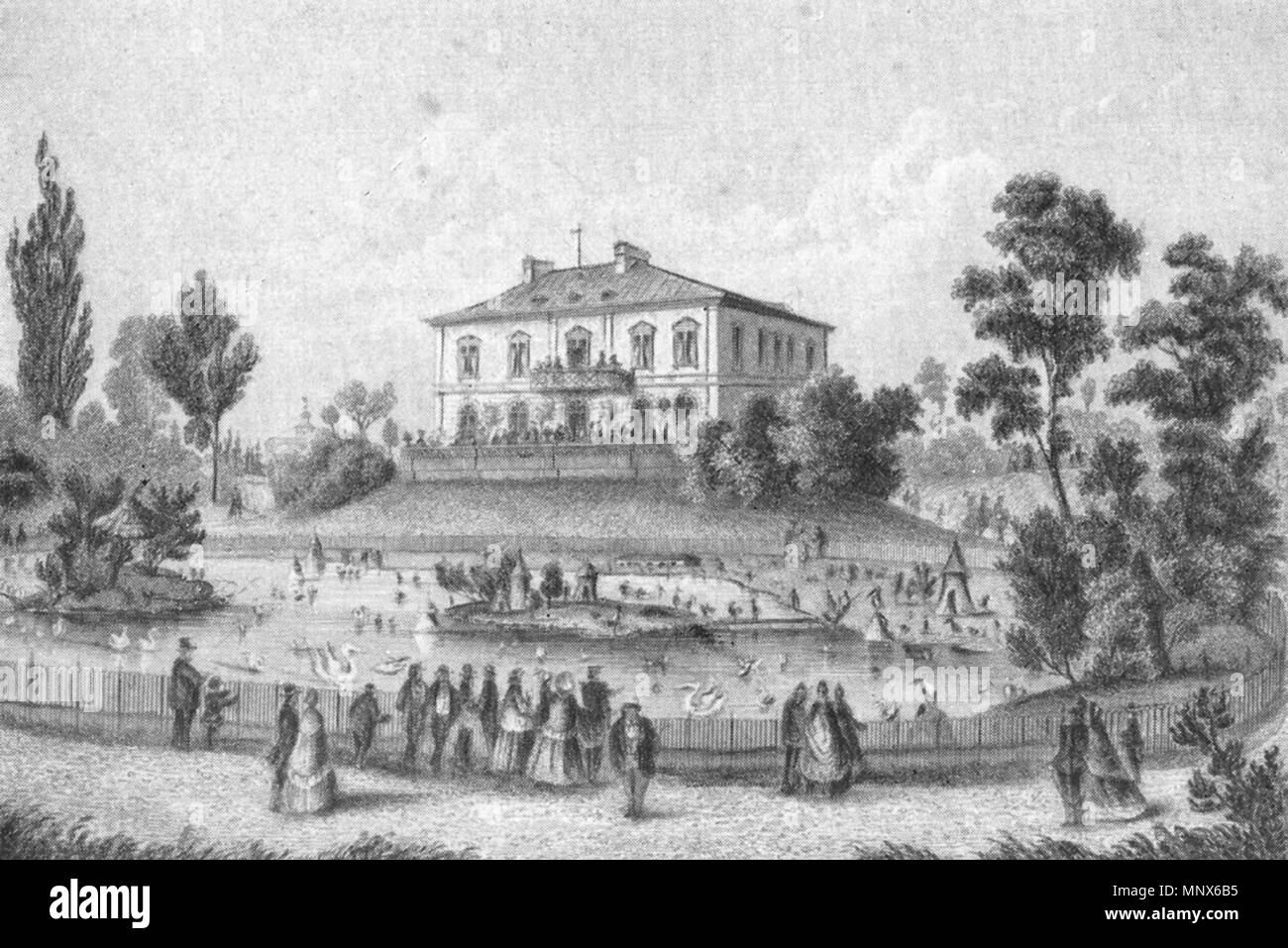 Munchen Alter Zoologischer Garten In Der Koniginstrasse 1863