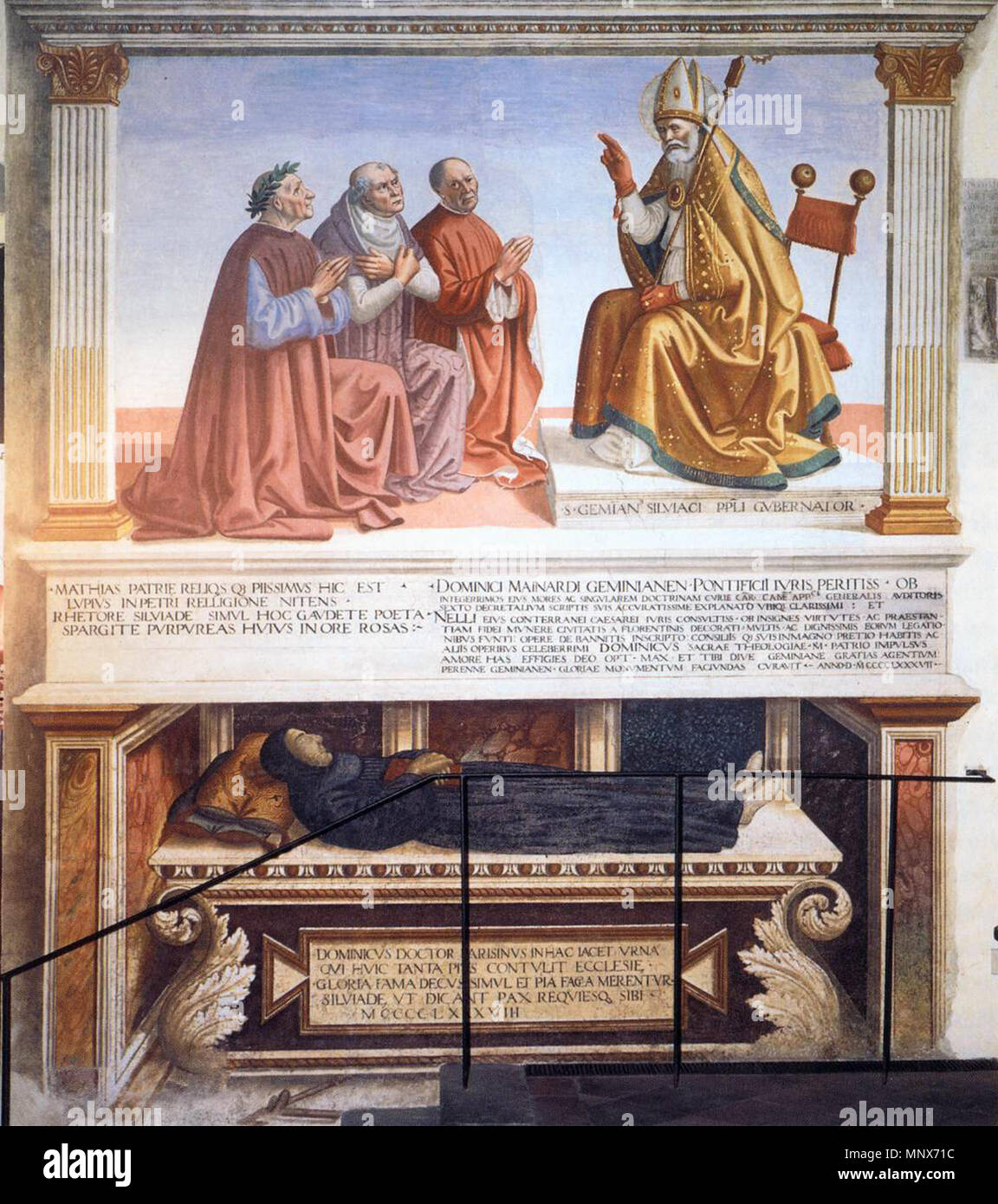 English: Tomb Monument to Fra Domenico Strambi   1487.   1108 Sebastiano Mainardi - Tomb Monument to Fra Domenico Strambi - WGA13867 Stock Photo