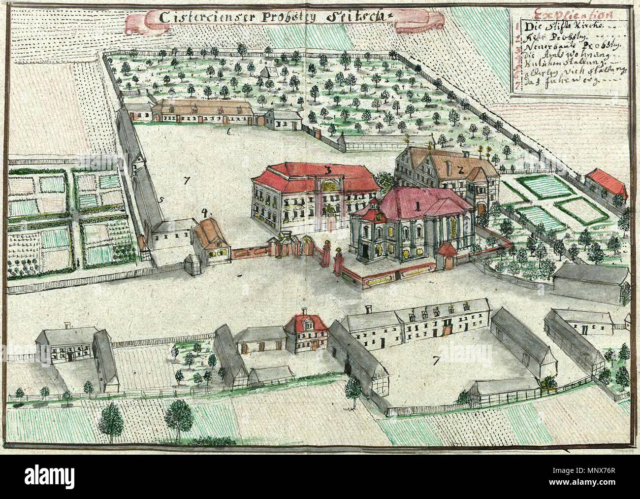 https://c8.alamy.com/comp/MNX76R/cistercienser-probstey-seitsch-explication-1-die-stifts-kirche-2-alte-probstey-3-neuerbaute-probstey-4-die-amtswohnung-5-kulhen-stallung-6-allerley-vieh-stallung-7-das-fuhrwerg-cistercian-propstei-in-seitsch-today-siciny-poland-before-1777-friedrich-bernhard-werner-16901776-alternative-names-friedrich-bernhard-wernher-bedich-bernard-werner-description-german-painter-date-of-birthdeath-28-january-1690-20-april-1776-location-of-birthdeath-silesia-breslau-work-location-since-1740s-in-breslau-authority-control-q1458426-viaf22414736-isni0000-0001-1606-MNX76R.jpg
