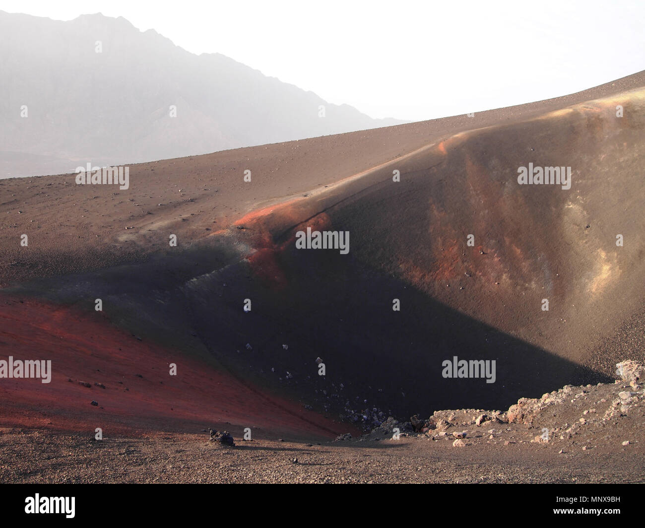 The Fogo volcano in the island of the same name, Cape Verde archipelago ...
