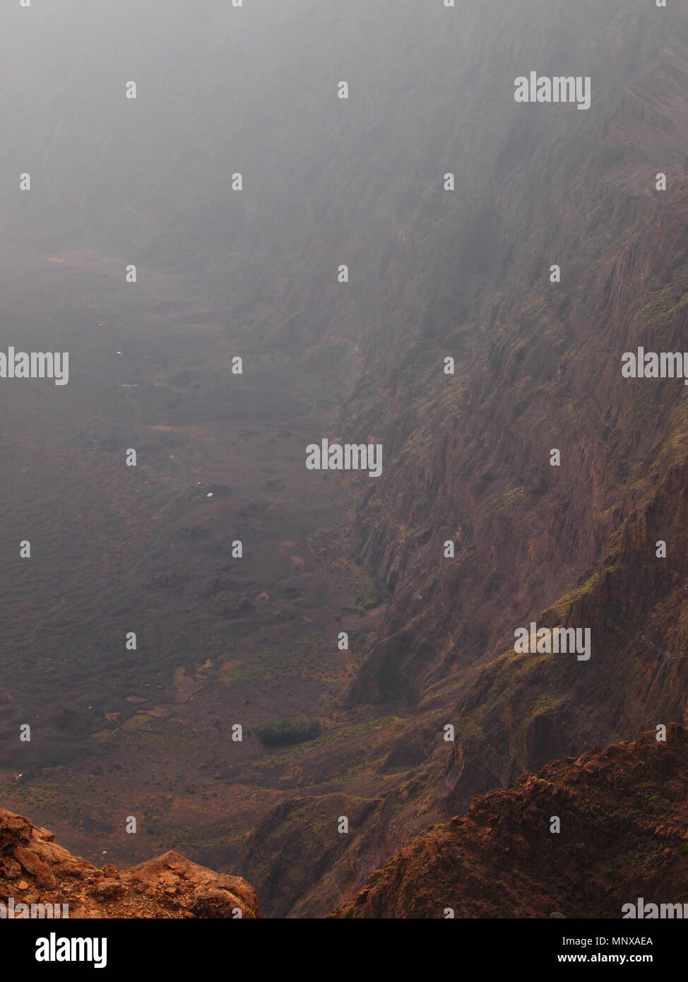 The Fogo volcano in the island of the same name, Cape Verde archipelago ...