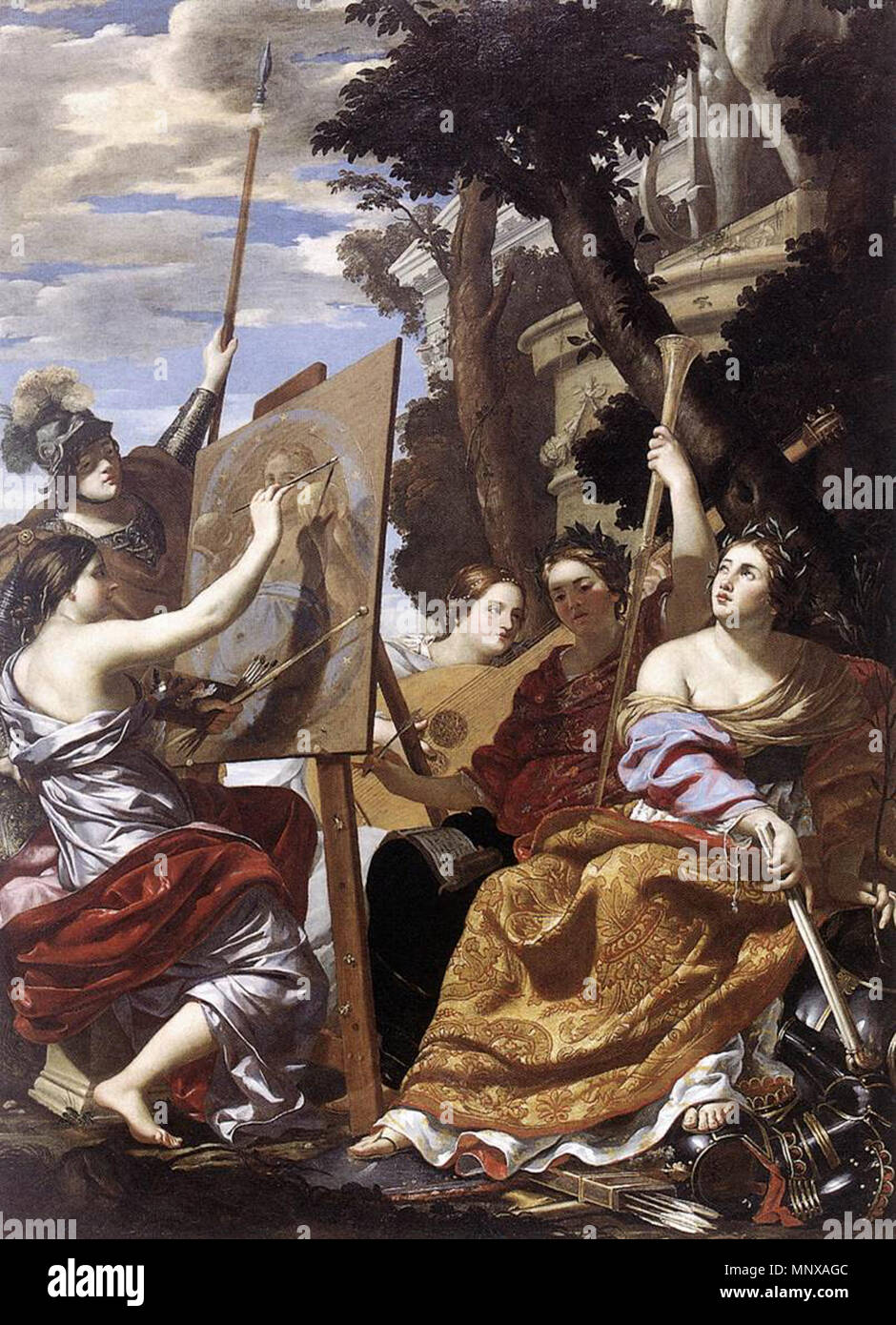 Allegory of Peace   circa 1627.   1122 Simon Vouet - Allegory of Peace - WGA25361 Stock Photo