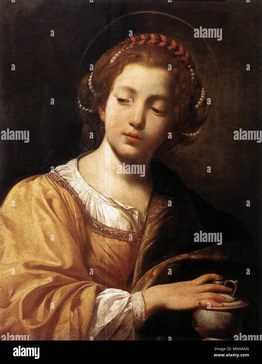 Magdalene   between 1614 and 1615.   1122 Simon Vouet - Magdalene - WGA25347 Stock Photo