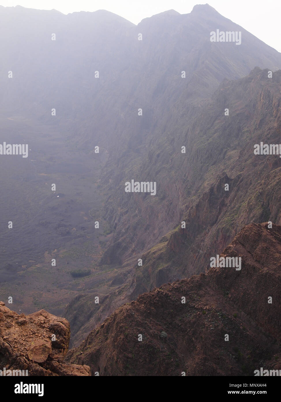 The Fogo volcano in the island of the same name, Cape Verde archipelago ...